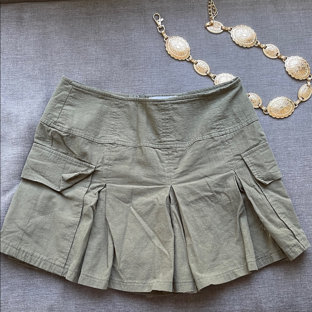 Olive Mini Skirt